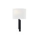 preview thumbnail 6 of 11, Justice Design Textile - Hamilton ADA 1-Light Wall Sconce Matte Black