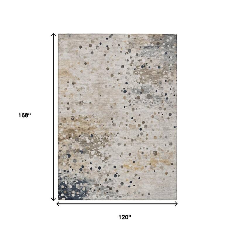 HomeRoots Abstract Transitional Rectangle Outdoor Rug