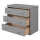 preview thumbnail 15 of 13, Full Size Loft Bed with Rolling Desk, Cabinet, Drawers, and Shelves, Multifunctional Pine Wood Frame with