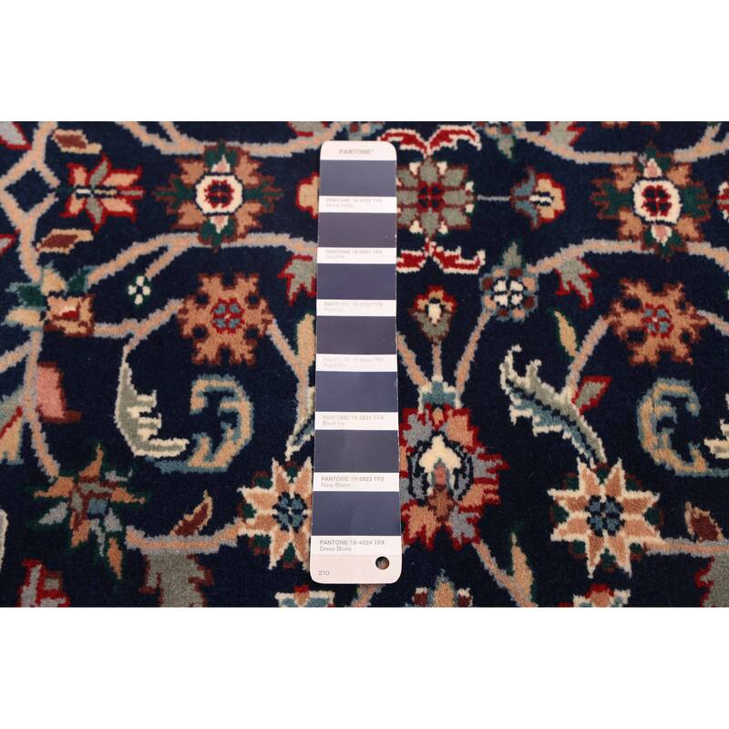 ECARPETGALLERY Hand-knotted Finest Agra Jaipur Dark Navy Wool Rug - 2'7 x 10'3