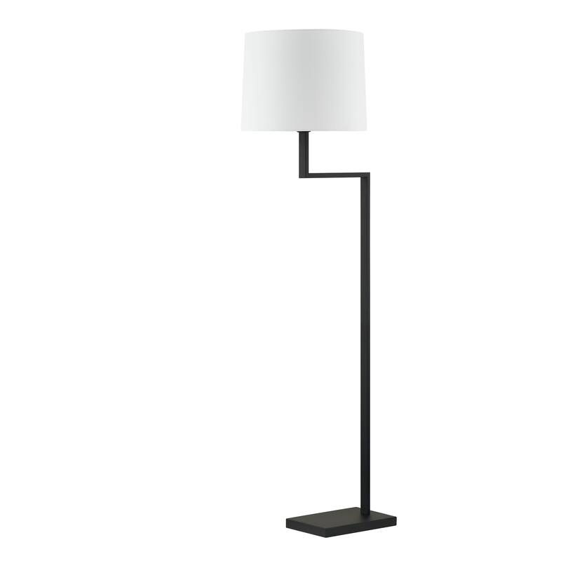 Mason 61" Floor Lamp with Fabric Shade - Black