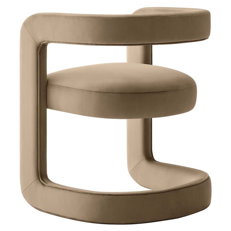 Bowie Performance Velvet Barrel Accent Chair