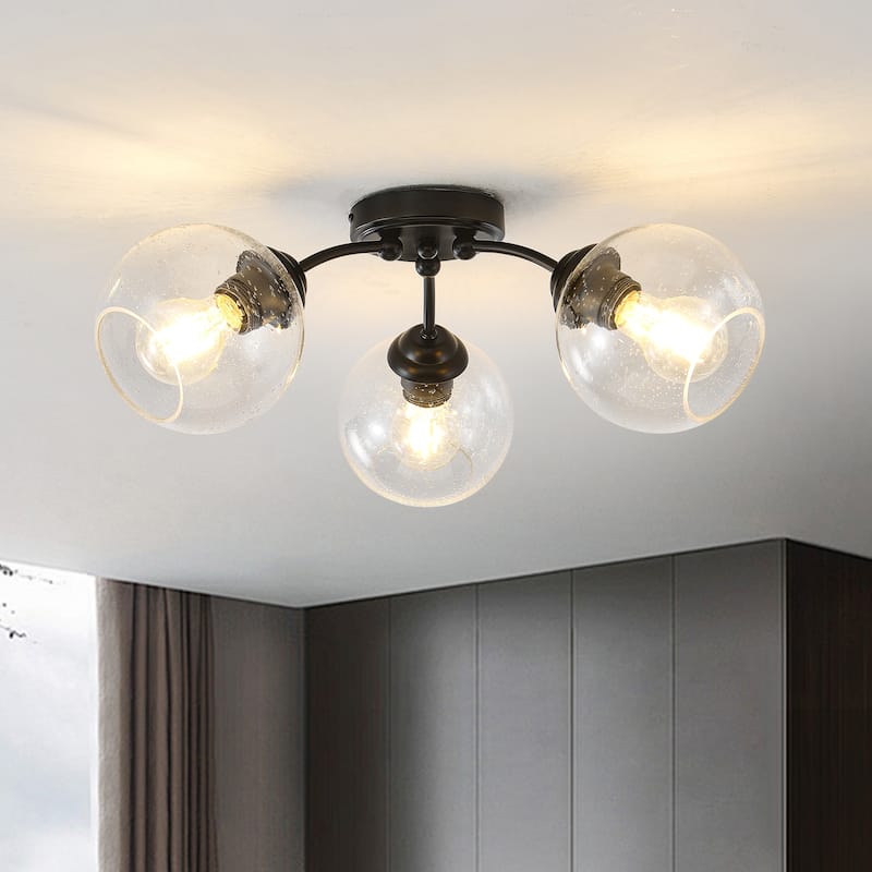 3-Light Dimmable Vanity Light - Matte Black