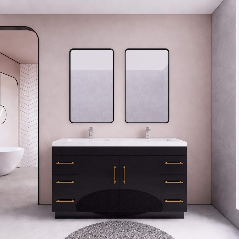 Eliza 60'' Freestanding Vanity with Double Sink