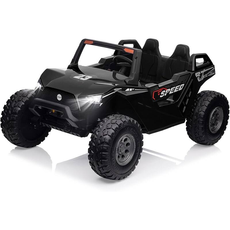 2 Seats Ride On UTV with Remote Control - Black