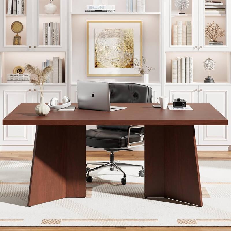 63" Modern Kitchen Dining Table for 6-8 People for Kitchen, Conference Room, Home