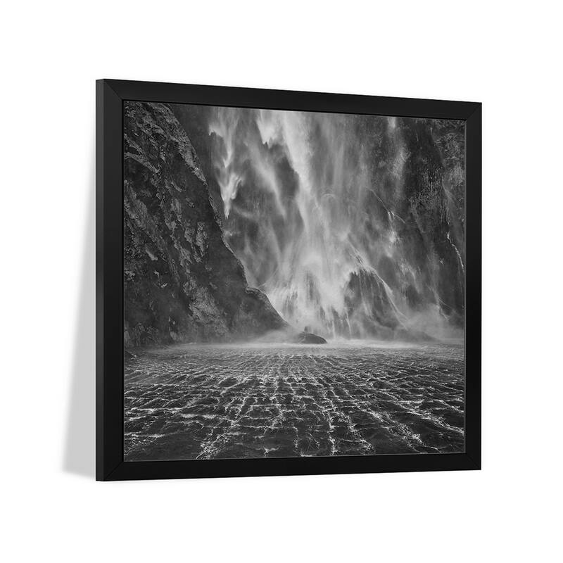 Stirling Falls, Milford Sound, South Island, New Zealand Premium Framed Poster by Yan Zhang