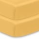 preview thumbnail 6 of 33, BreathableBaby Cotton Percale Fitted Sheet, For 52" x 28"/132 x 71 cm Crib & Toddler Bed Mattress, Solids (2-Pack) Yellow