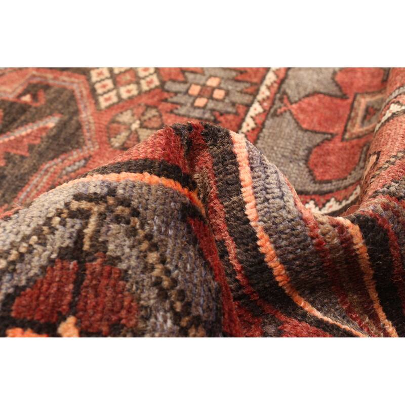 ECARPETGALLERY Hand-knotted Andelz Dark Red Wool Rug - 4'4 x 6'7