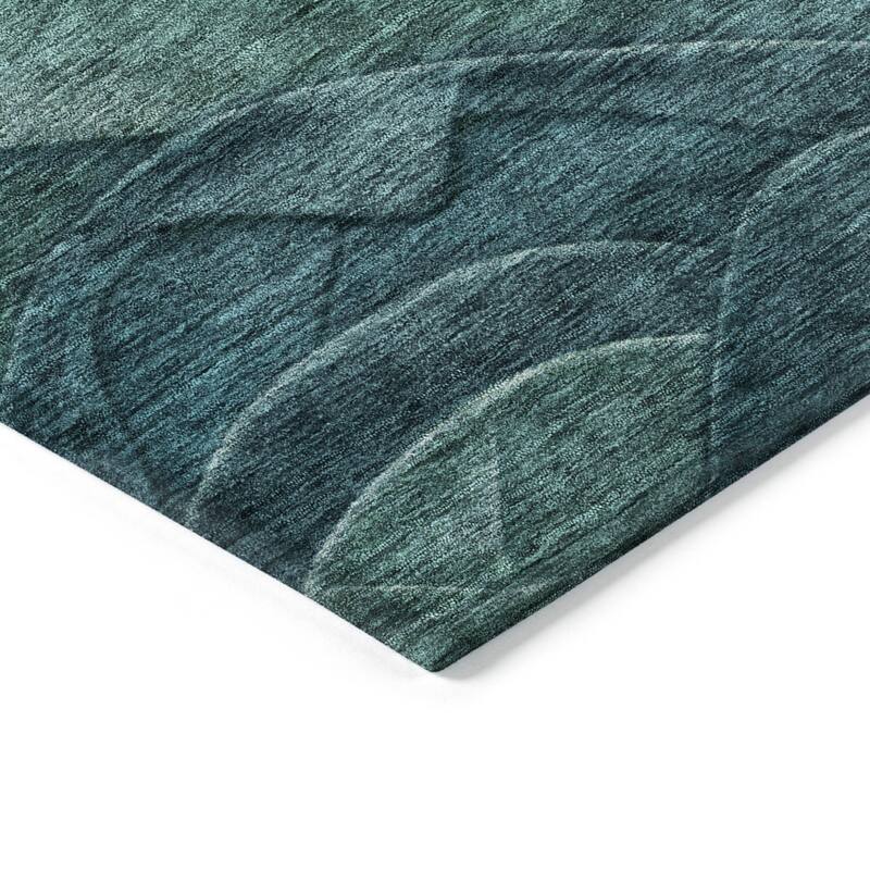 HomeRoots Abstract Transitional Rectangle Outdoor Rug