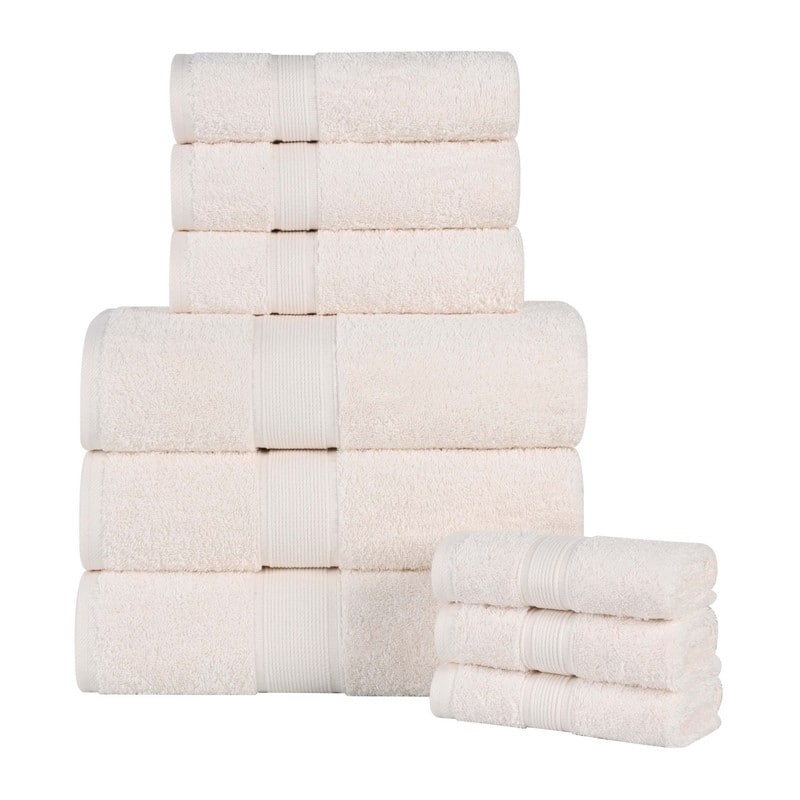 Superior Oregon Organic Cotton Solid 9-Piece Towel Set