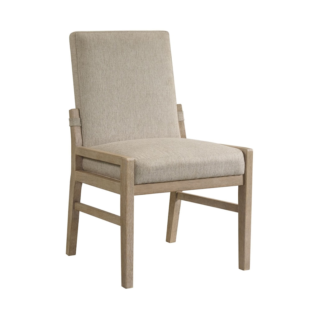 Nash Hardwood Upholstered Dining Chair, Weathered Sand