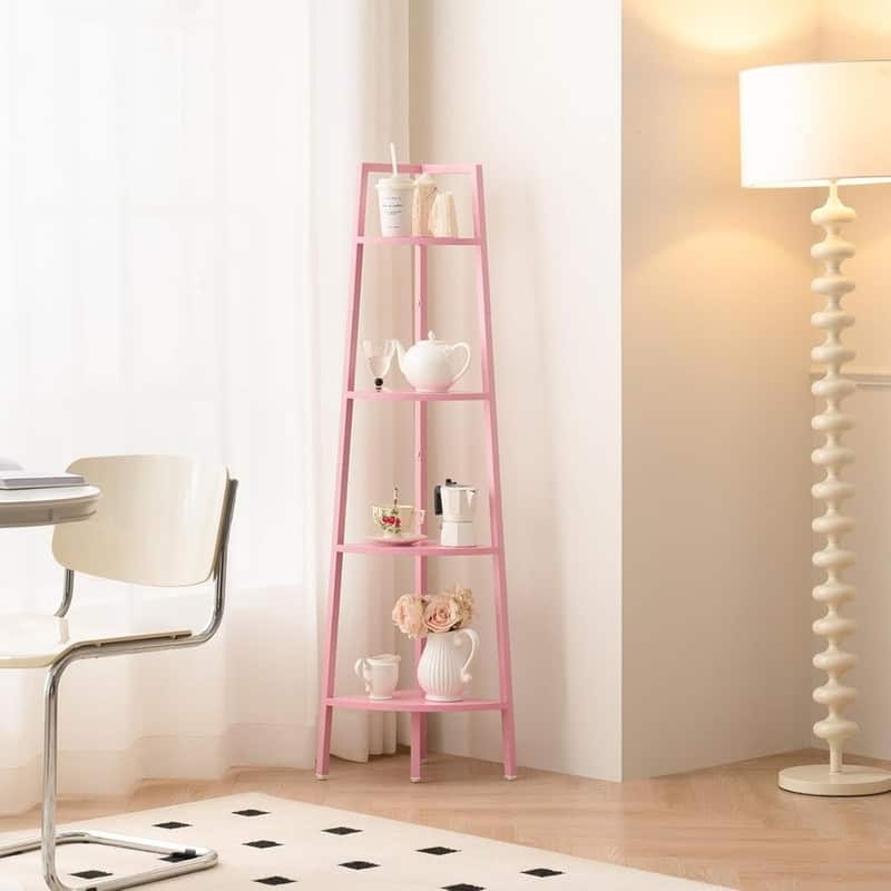 4-Tier Corner Bookshelf