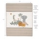 preview thumbnail 3 of 8, Lambs & Ivy Jungle Adventure Linen/Cotton 3-Piece Nursery Baby Crib Bedding Set