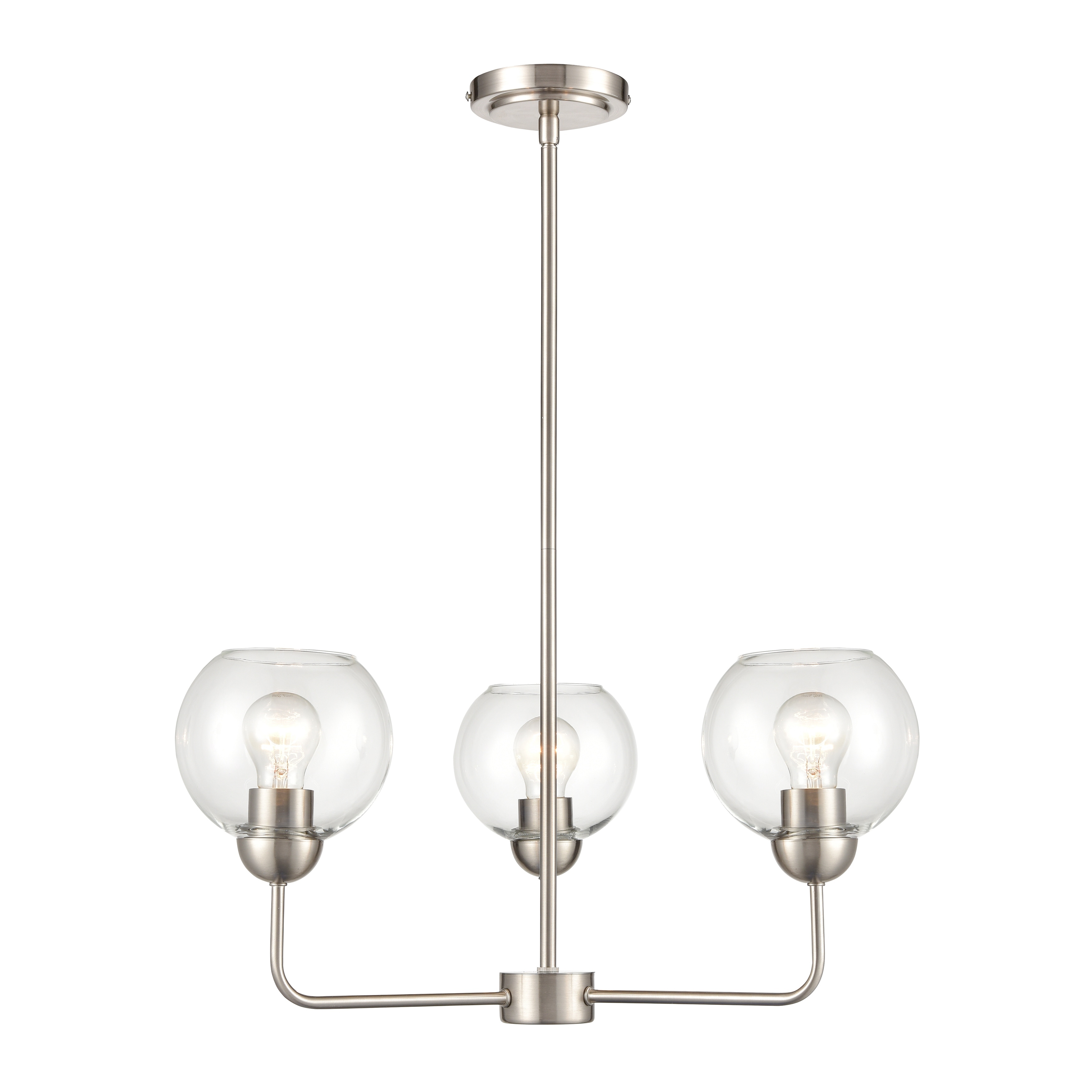 Astoria Chandelier in Brushed Nickel