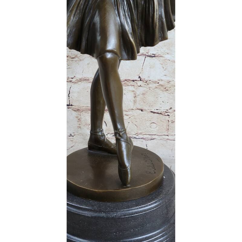 Natacha Nattova Ballerina Ballet Dancer Bronze Statue Sculpture Figure 15.5 Inches X 9 Inches