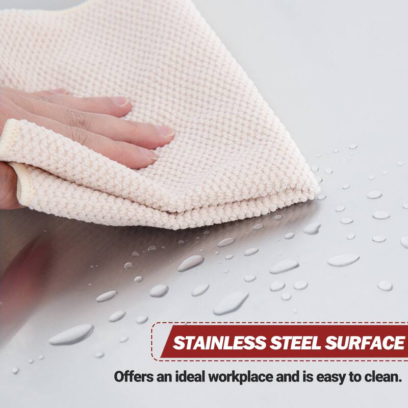 Royal Gourmet Movable 3-Shelf Grill Table with Removable Trash Bag Holder