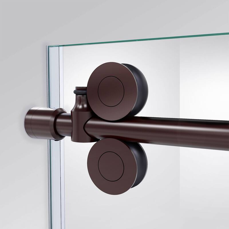 DreamLine Enigma-XO 68-72 in. W x 76 in. H Fully Frameless Sliding Shower Door - 68" - 72" W