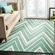 preview thumbnail 3 of 122, SAFAVIEH Handmade Cambridge Tinnie Modern Moroccan Wool Rug 3' x 5' - Teal/Ivory - Rectangle