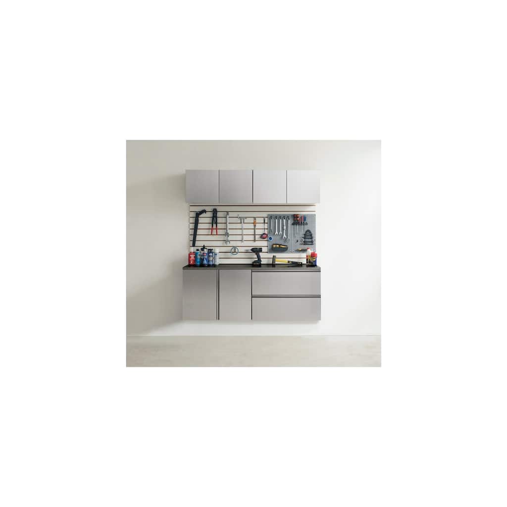 64"W x 72"H x 20"D 5-Piece Garage Cabinet Set Metallic Gray - Modular Wall-Mounted Storage Solution