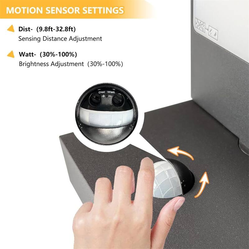 LED Motion Sensor Outdoor Wall Sconce Light