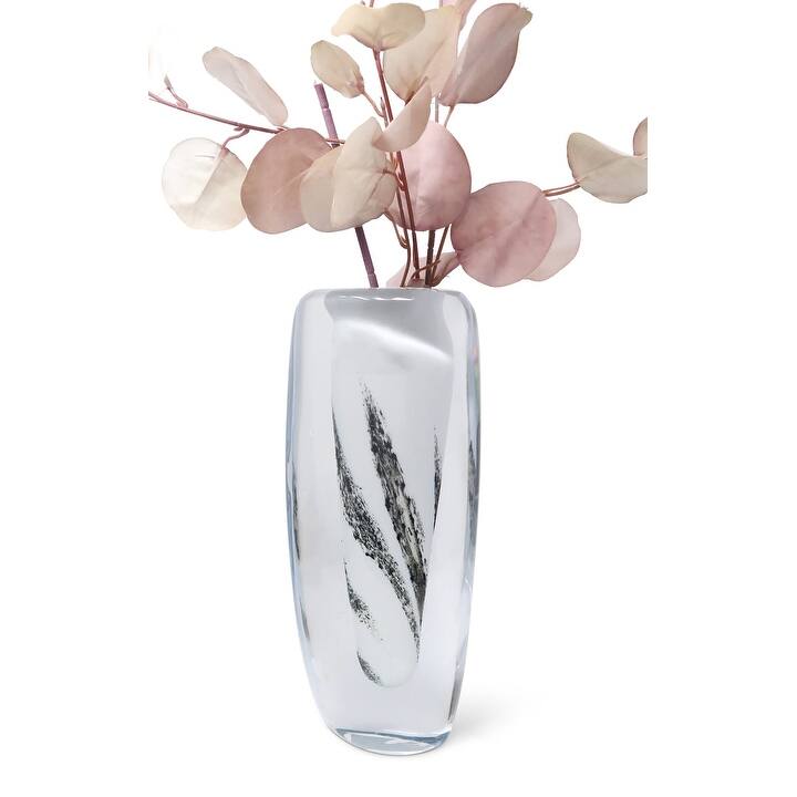 11.5"H Glass Double Wall Vase with Inner