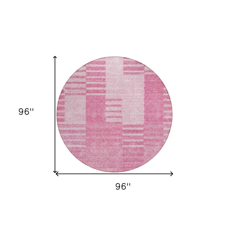 HomeRoots Striped Transitional Rectangle Outdoor Rug