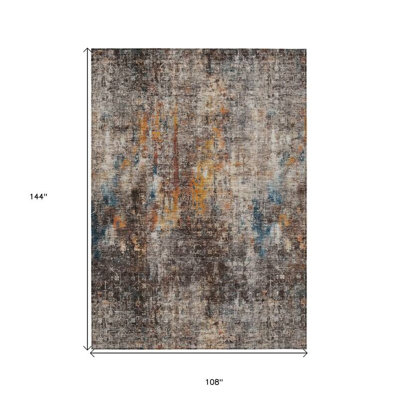 HomeRoots Abstract Transitional Rectangle Outdoor Rug