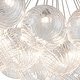 preview thumbnail 10 of 13, Contemporary Dimmable LED Cluster Glass Globe Chandelier - Chrome