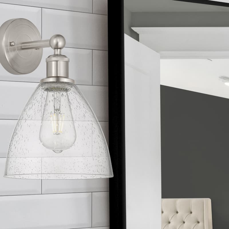 Innovations Lighting 616-1W-12-8 Bristol Sconce Bristol Glass 12" Tall