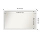 preview thumbnail 133 of 190, Wall Mirror Choose Your Custom Size - Extra Large, Blanco White Wood Outer Size: 49 x 29 in