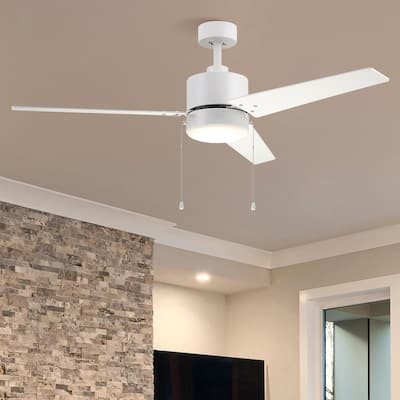 CARRO Abraxas 52" 3-Blade Indoor Ceiling Fan with LED Light -Pull Chain