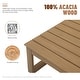 preview thumbnail 6 of 25, Outdoor 4 pieces V-Shaped Acacia Wood Sectional Sofa Set