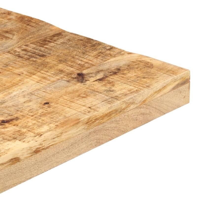 vidaXL Bistro Table Square 31.4"x31.4"x29.5" Rough Mango Wood