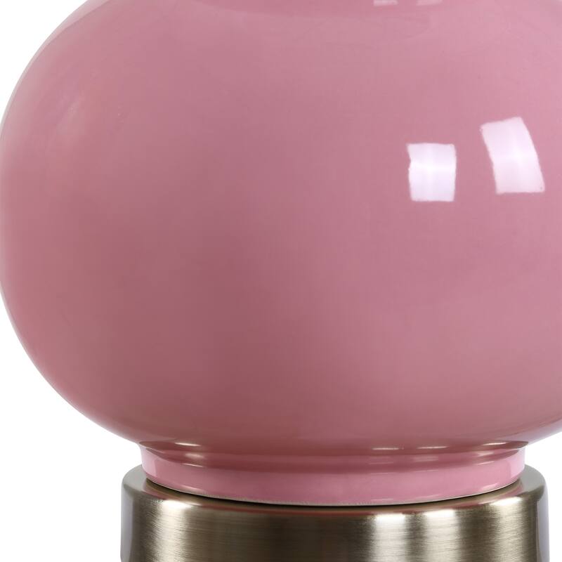 Strick & Bolton Ceramic Glazed Metal Table Lamp