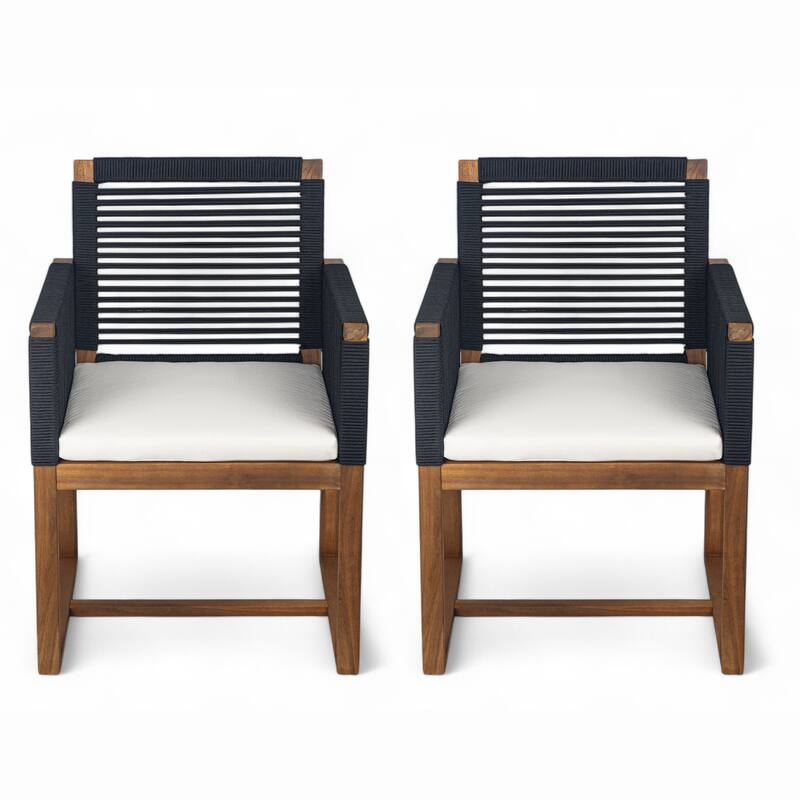 Outdoor Dining Chairs Set Of 2 (Excluding the table)
