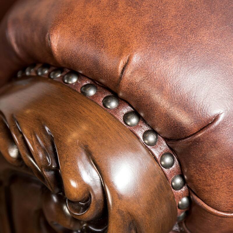 Furniture of America Wasing Traditional Formal Tufted Back Loveseat
