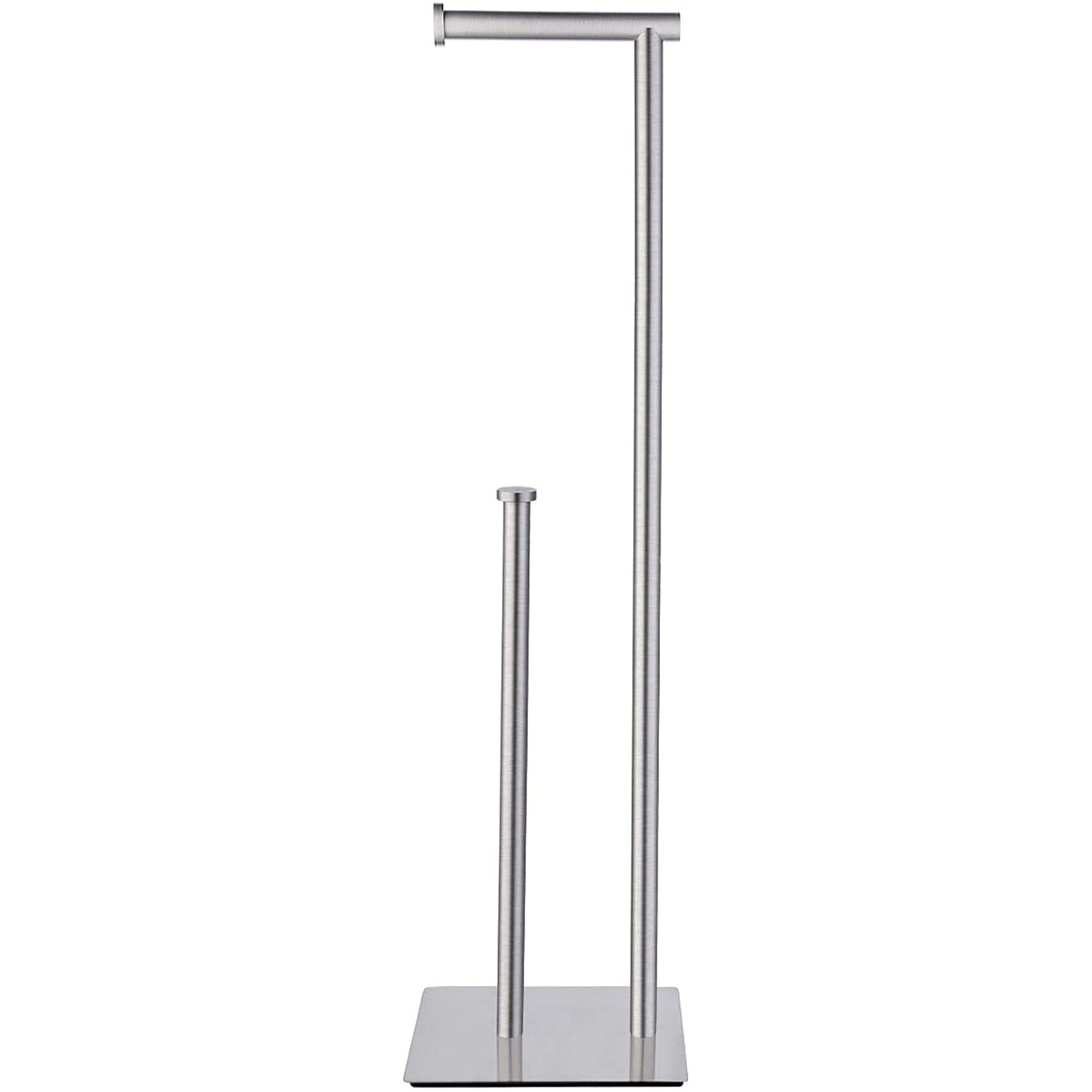 Toilet Paper Holder Stand(with Reserve Function), Large Capacity Double Rod  Free-Standing Toilet Paper Storage Holder, Stainless Steel Toilet Roll  Holder Stand for Bathroom - Yahoo Shopping
