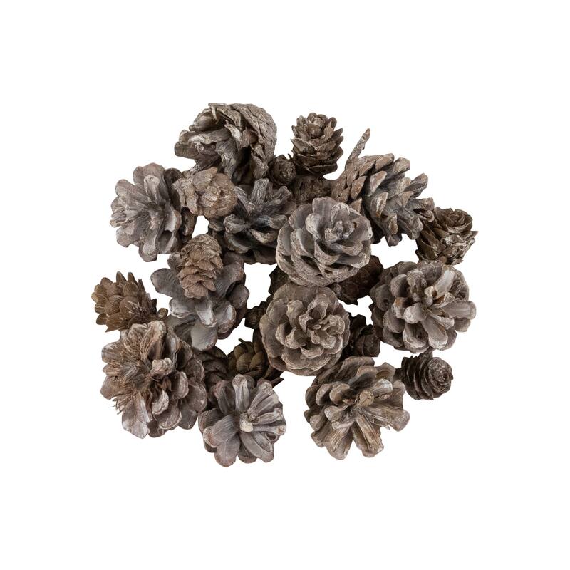 Glittered Berries and Pinecones Christmas Decorations - 6"