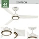 preview thumbnail 5 of 19, Hunter ZenTech Indoor / Outdoor 3-Blade Smart Ceiling Fan w/ LED Light and Handheld Remote