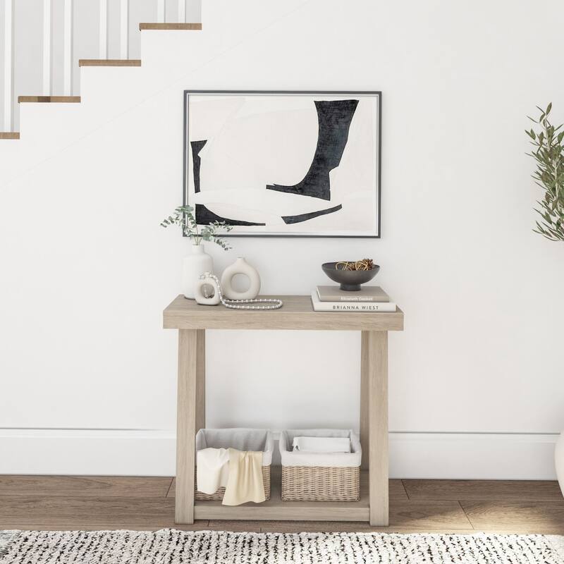 Plank and Beam Classic Console Table with Shelf - 36"