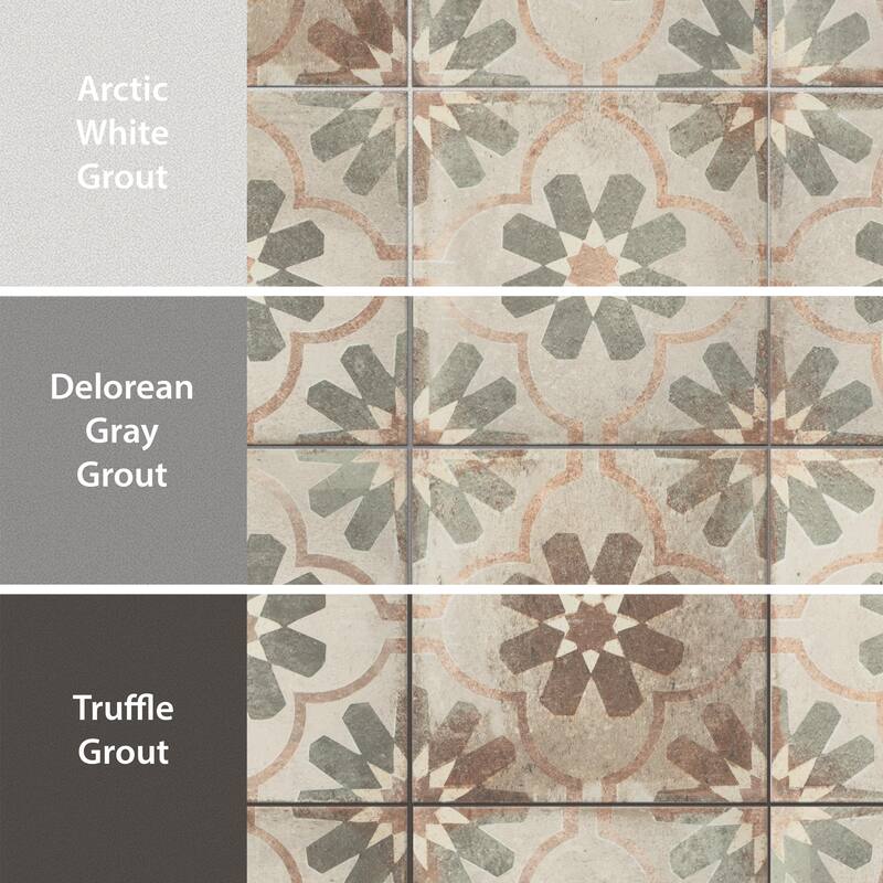 Merola Tile D'Anticatto Decor Florence 8-3/4" x 8-3/4" Porcelain Floor and Wall Tile