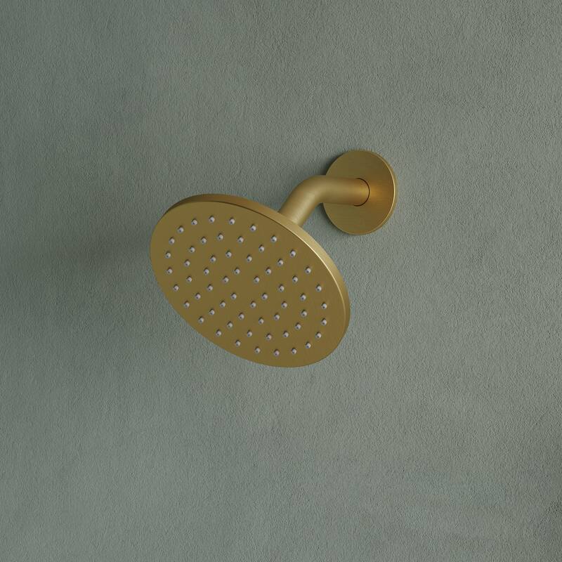 4-Functions Thermostatic Shower System, Wall Mount Shower Faucet Set 12" & 6" Dual Shower Head with 6 Body Jets