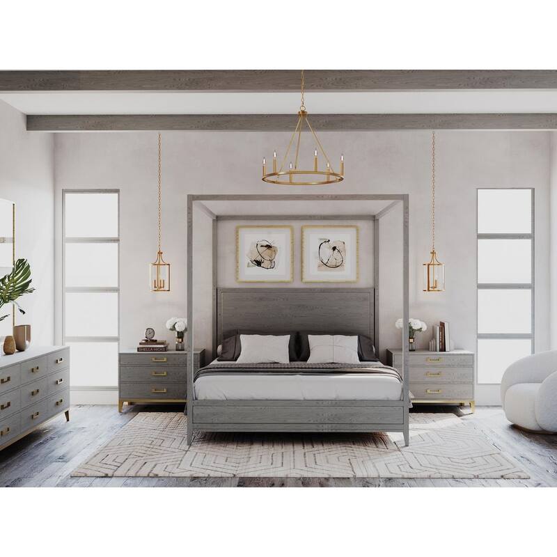 Gilliam Collection Three-Light Vintage Brass New Traditional Hall & Foyer - 10 in x 10 in x 20.75 in