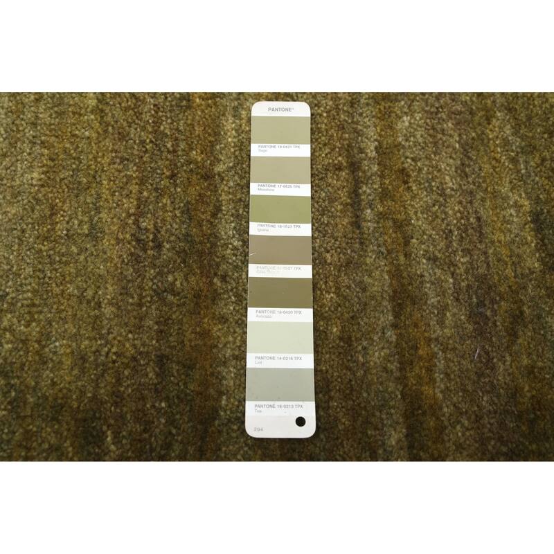 ECARPETGALLERY Hand-knotted Kashkuli Gabbeh Green Wool Rug - 5'5 x 7'9