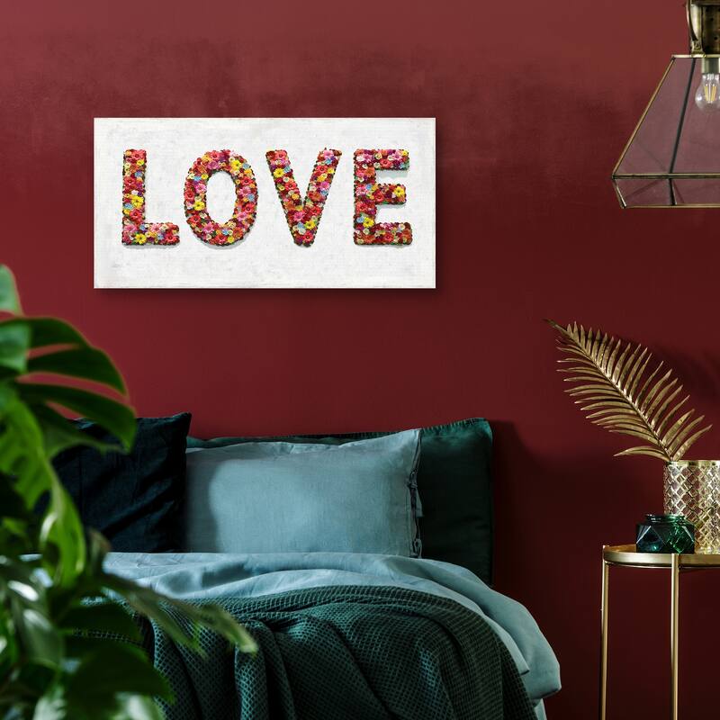 Floral Love Canvas Art Print