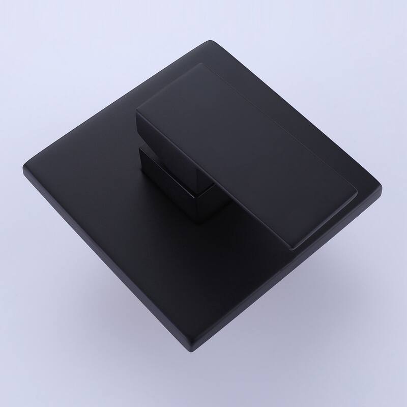 Matte Black 1-Spray Built-In Shower System - Shower Head(stainless steel) Size: 10*10 inch