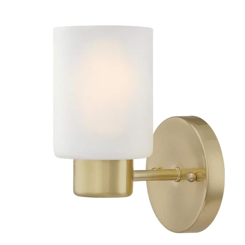 Westinghouse Sylvestre One-Light Indoor Wall Fixture - 1-Light - Champagne Brass