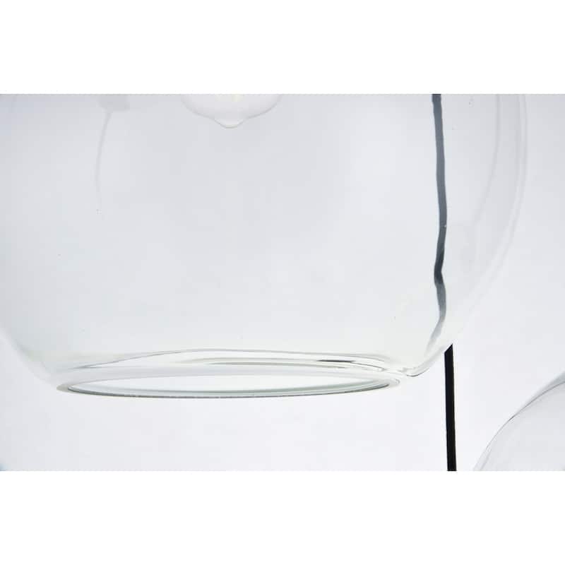 Clear Glass 3-light Pendant