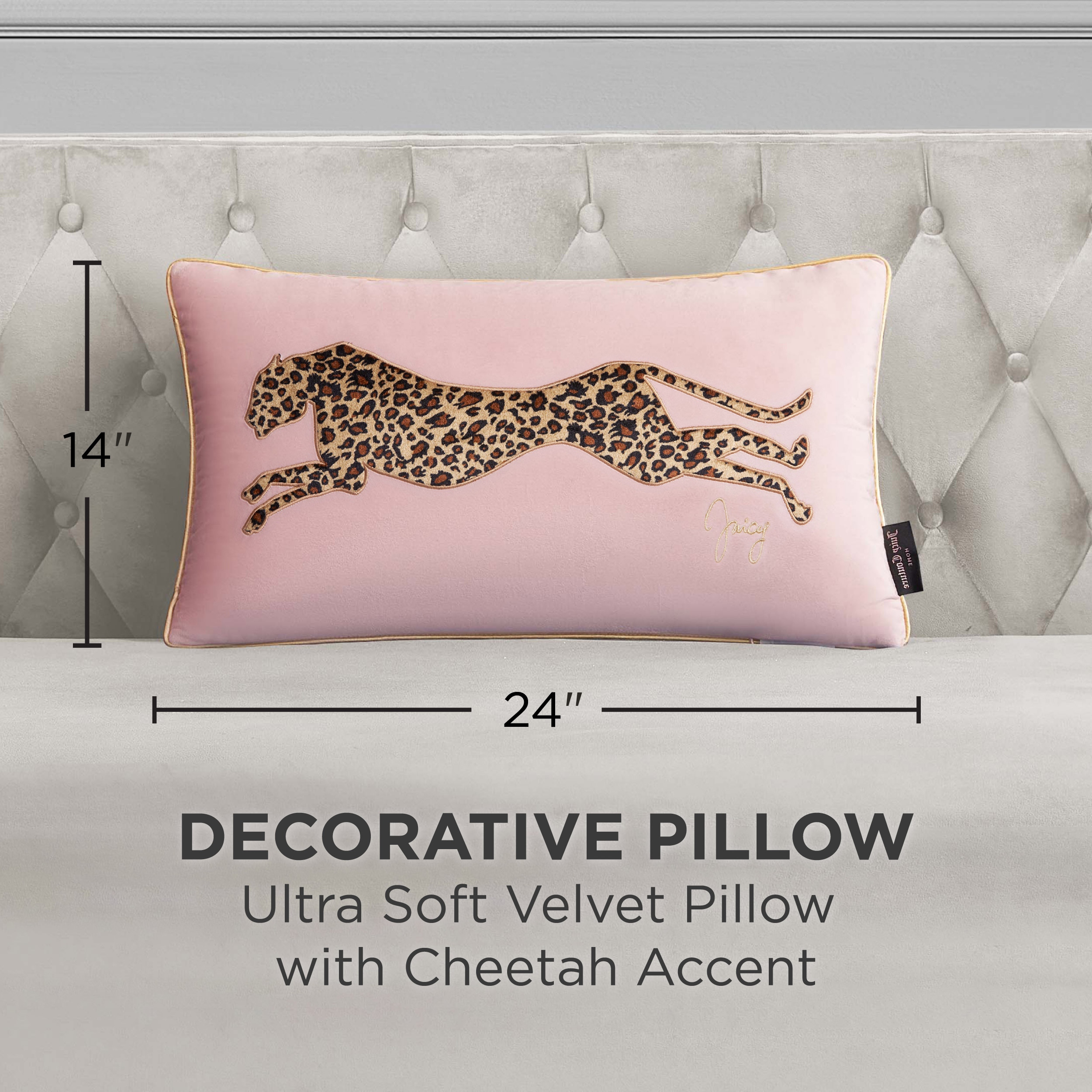 Cheetah velvet pillow clearance